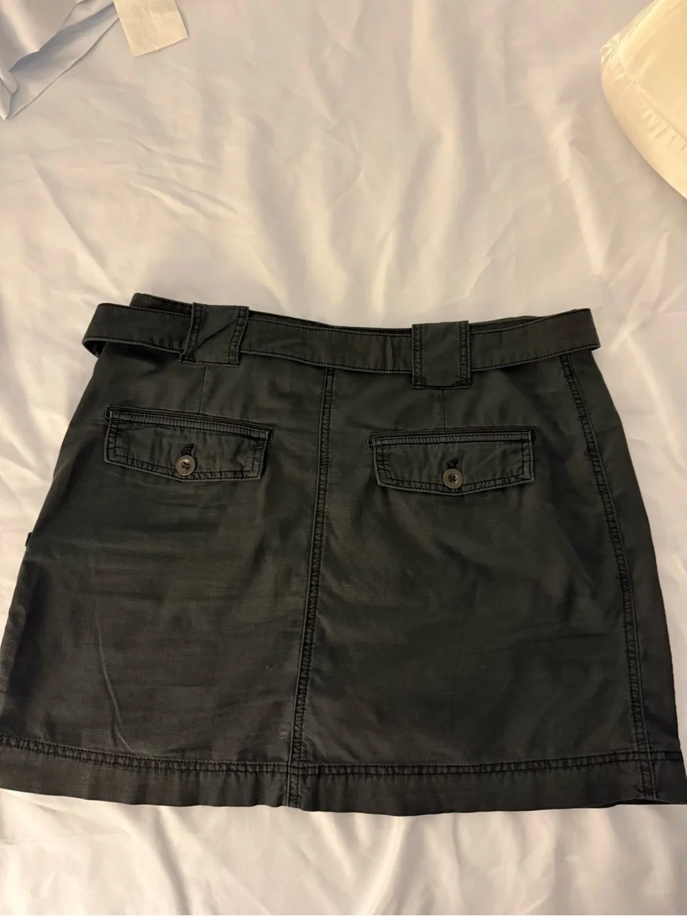Free People dark blue Cargo Mini Skirt with Buckle Strap